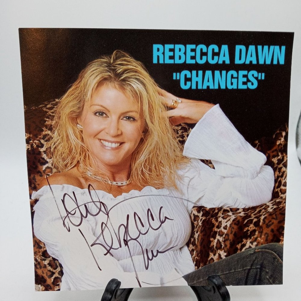 Rebecca Dawn Changes CD Country Music Signed Autographed Vintage Leopard Print - Picture 1 of 5